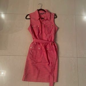 Size 10 redish-pink Sharagano NEW dress.
